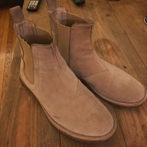 Tan Suede Chelsea Boots